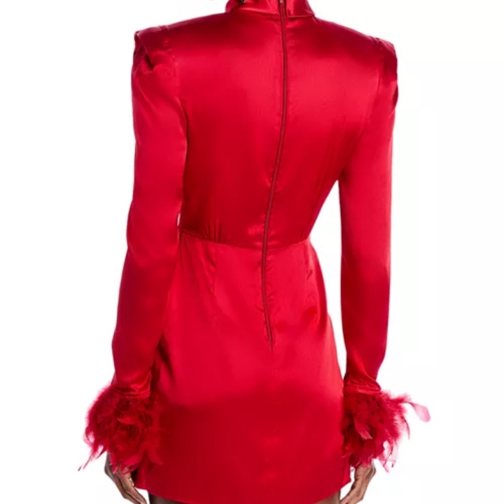 Nadine silk red mini dress - Picture 4 of 6